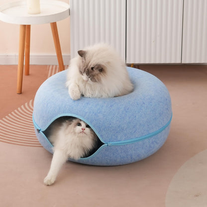 Donut Cat Tunnel Bed